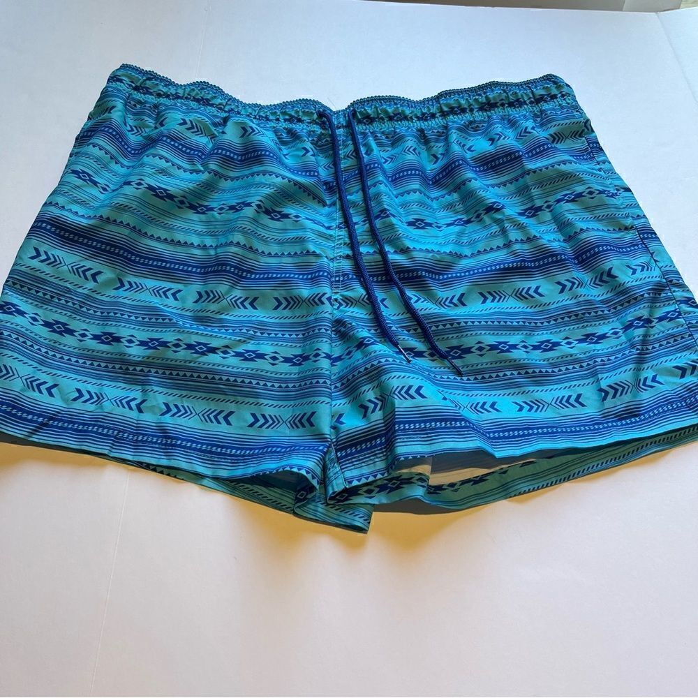 George Men's Swim Trunks Blue Arrow Pattern 2XL(44-46)